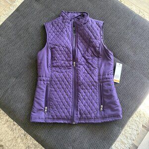 Women's Relativity Purple Quilted Vest NWT